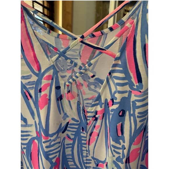 Lilly Pulitzer Kristen Flounce Dress Womens L Red Right Return NWT - Picture 9 of 10